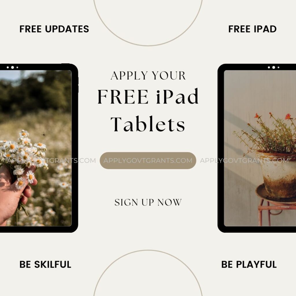 Free Ipad for poor people